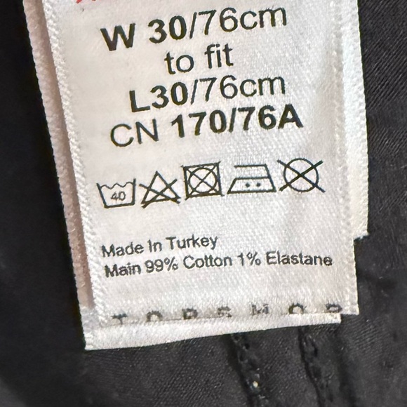 ASOS Topshop Women’s‎ Straight-Leg High-Rise Ripped Black Denim Stretch Jeans 30 - Picture 4 of 8